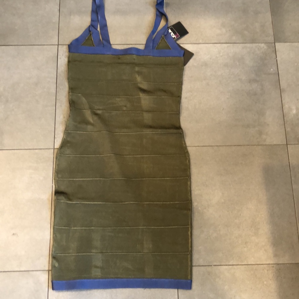 TATA JOLIE Olive Bandage Dress - Picture 6 of 8